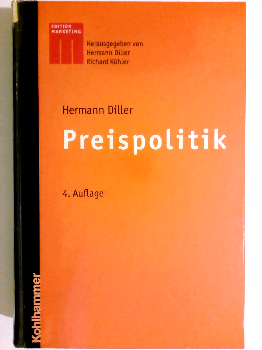 Preispolitik (Kohlhammer Edition Marketing) - Hermann Diller